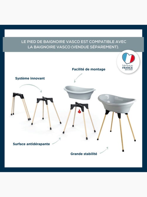 Patas de bañera VASCO Thermobaby plegables antideslizantes fabricadas en Francia - Kiabi Patas de bañera VASCO Thermobaby plegables antideslizantes fabricadas en Francia - Kiabi