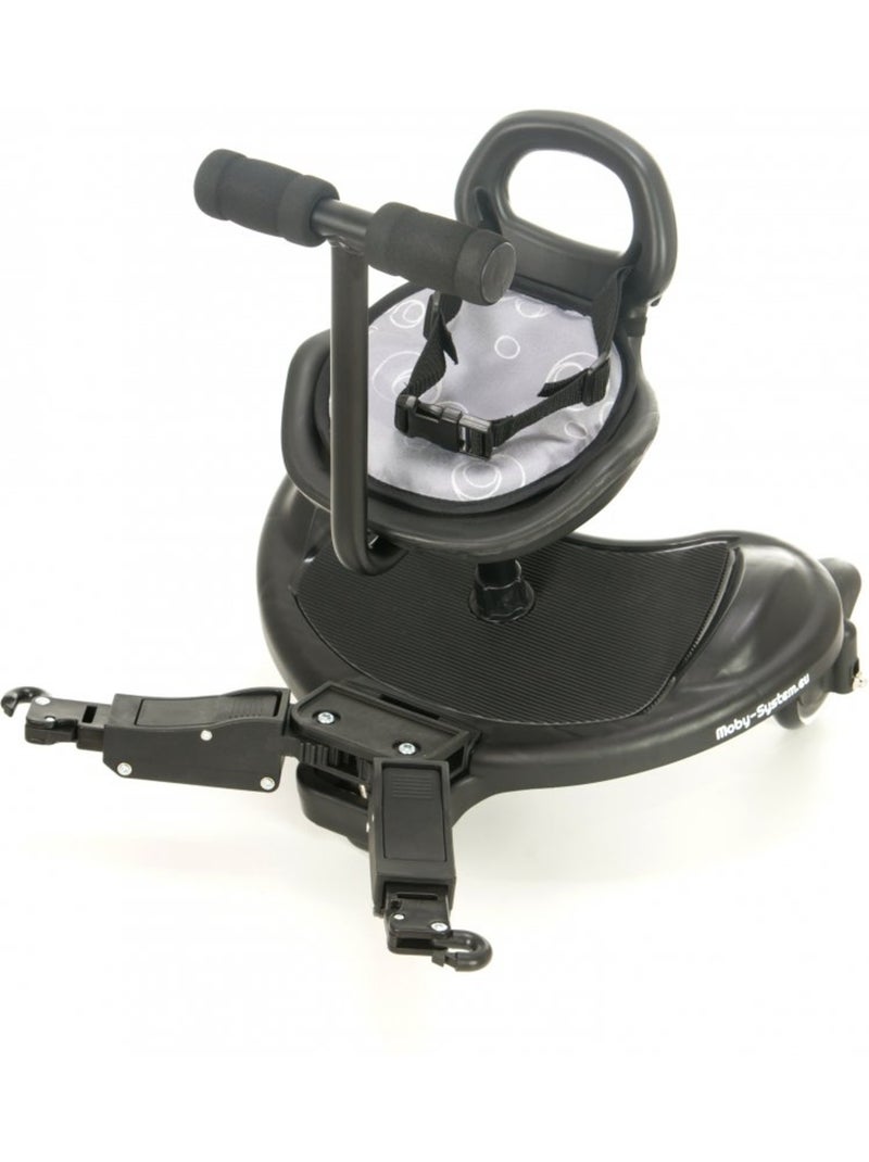 Patin paseo carrito universal asiento niño ruedas LED 2-5 años 20 kg N/D - Kiabi