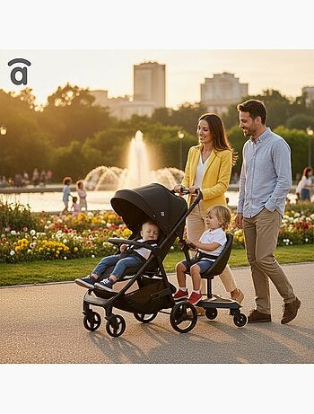 Patinete 2 en 1 para silla de paseo Go Seat Asalvo