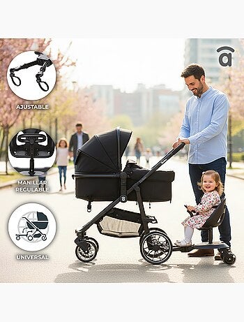 Patinete 2 en 1 para silla de paseo Go Seat Asalvo