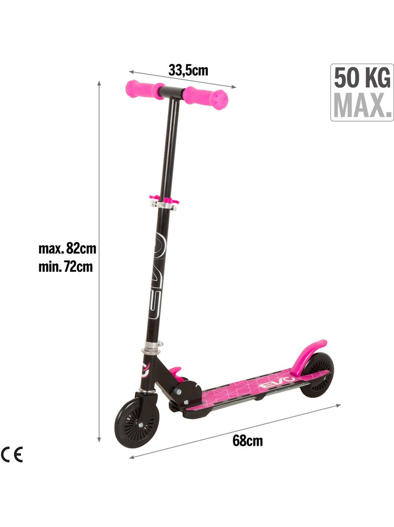 Patinete 2 ruedas luces multicolor evo Rosa - Kiabi