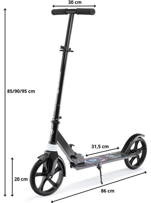 Patinete 2 ruedas plegable niños y adolescentes ruedas 200 mm – HyperMotion - Kiabi
