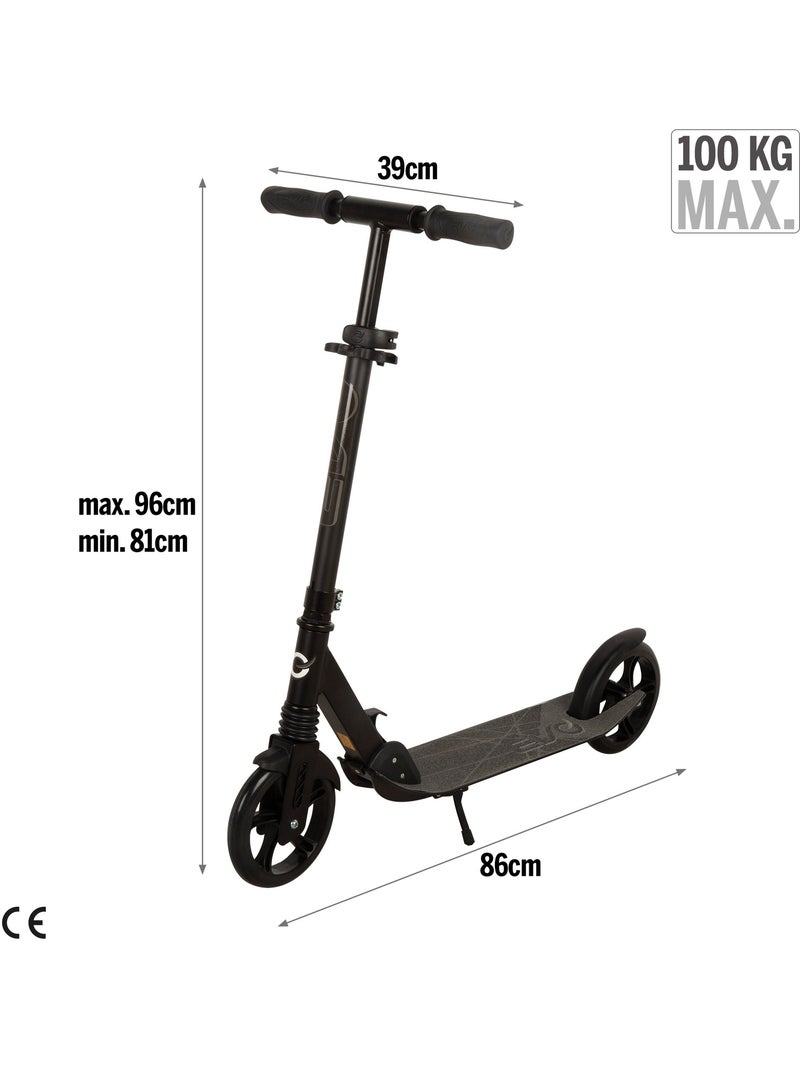 Patinete 2 ruedas plegable y ajustable evo Negro - Kiabi