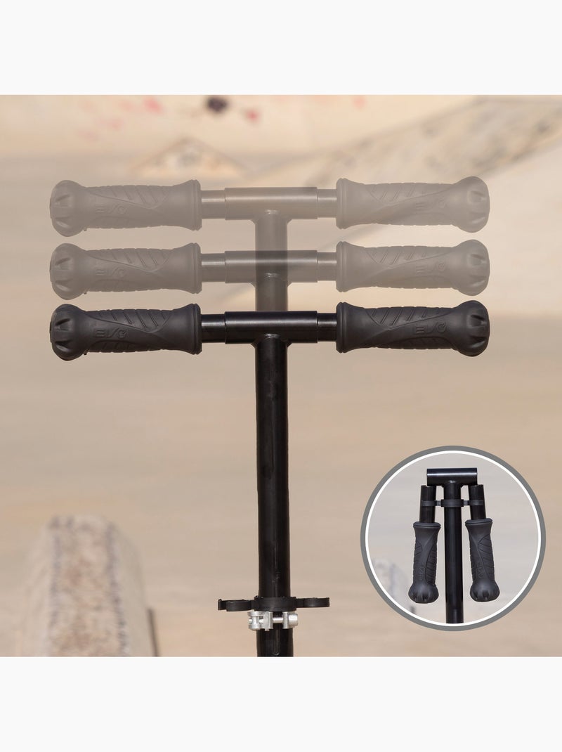 Patinete 2 ruedas plegable y ajustable evo Negro - Kiabi