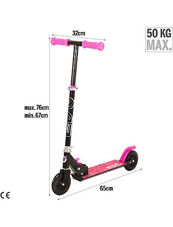 Patinete 2 ruedas plegable y ajustable evo