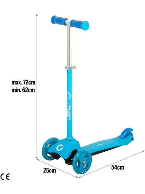 Patinete 3 ruedas ajustable evo - Kiabi