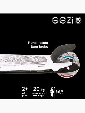 Patinete 3 ruedas c/luces personalizables eezi