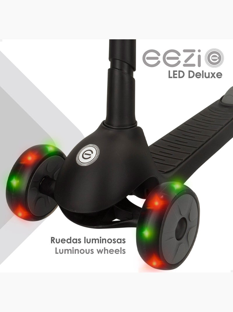 Patinete 3 ruedas c/luces y manillar plegable eezi N/D - Kiabi