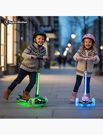 Patinete 3 ruedas HyperMotion BECKY LED