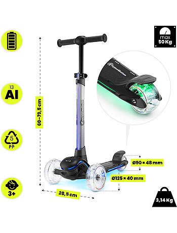 Patinete 3 ruedas HyperMotion BECKY LED