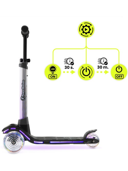 Patinete 3 ruedas HyperMotion BECKY LED - Kiabi Patinete 3 ruedas HyperMotion BECKY LED - Kiabi