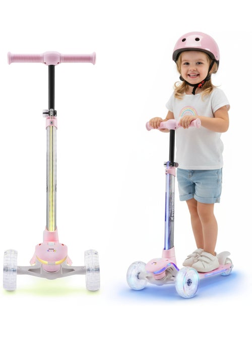 Patinete 3 ruedas HyperMotion BECKY LED - Kiabi Patinete 3 ruedas HyperMotion BECKY LED - Kiabi