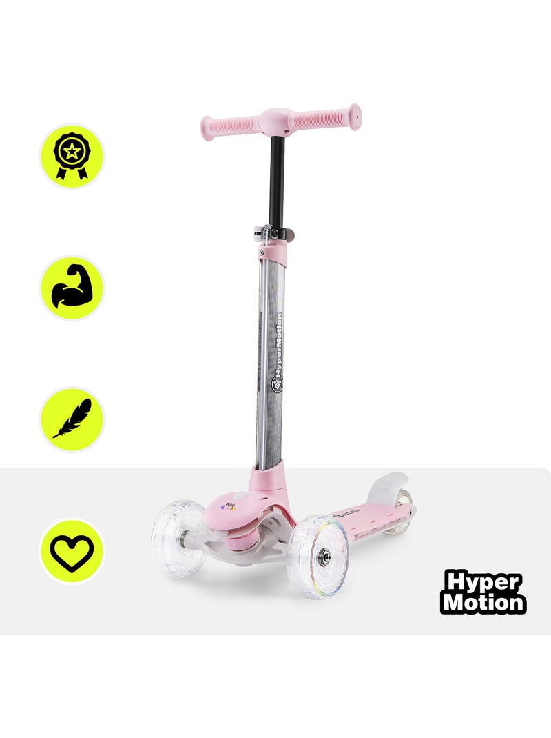 Patinete 3 ruedas HyperMotion BECKY LED Rosa - Kiabi