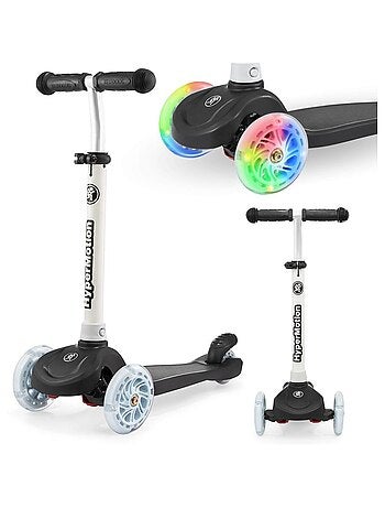 Patinete 3 ruedas LED ajustable máx 50kg HyperMotion