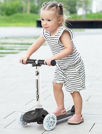 Patinete 3 ruedas LED ajustable máx 50kg HyperMotion