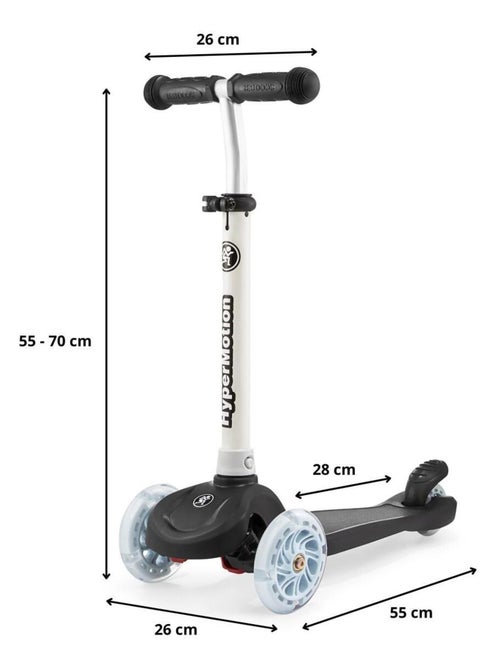 Patinete 3 ruedas LED ajustable máx 50kg HyperMotion - Kiabi
