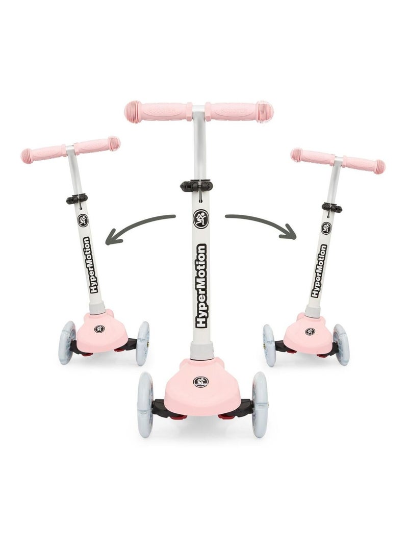 Patinete 3 ruedas LED rosa ajustable máx 50kg HyperMotion N/D - Kiabi