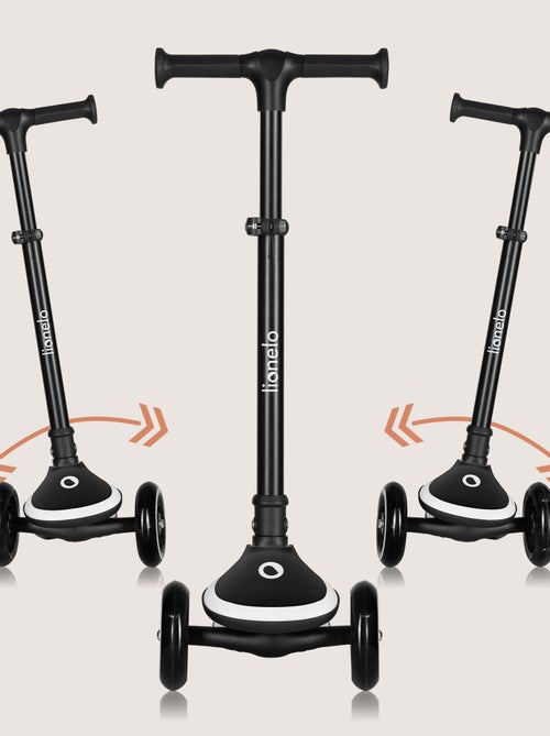 Patinete de 3 ruedas LIONELO Mey - Ruedas iluminadas - Plegable - Altura ajustable - Cesta incluida - Kiabi