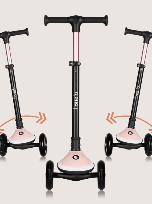 Patinete de 3 ruedas LIONELO Mey - Ruedas iluminadas - Plegable - Altura ajustable - Cesta incluida - Kiabi