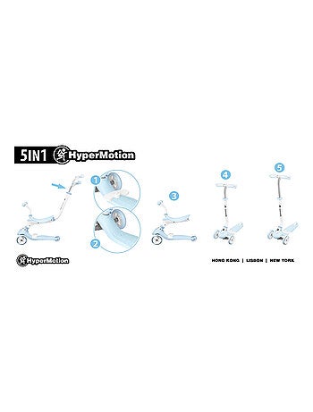 Patinete evolutivo 3 en 1 correpasillos hypermotion