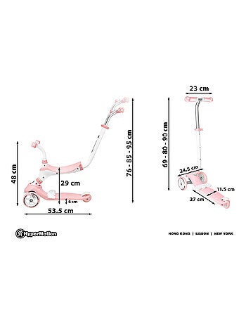 Patinete evolutivo 3 en 1 correpasillos hypermotion