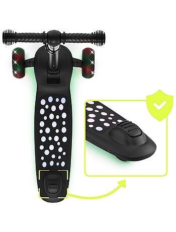 Patinete infantil 3 en 1 HyperMotion LUMI con luces LED y asiento ajustable