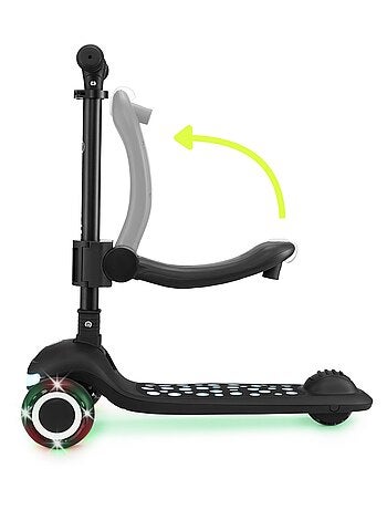 Patinete infantil 3 en 1 HyperMotion LUMI con luces LED y asiento ajustable