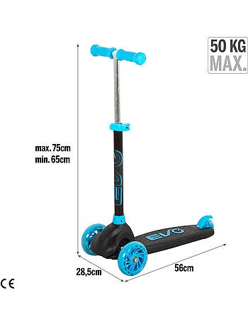 Patinete infantil 3 ruedas con luces evo