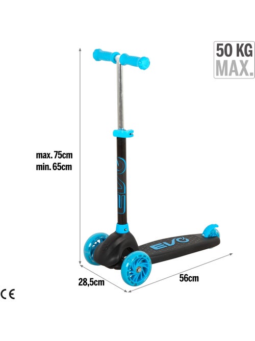 Patinete infantil 3 ruedas con luces evo - Kiabi