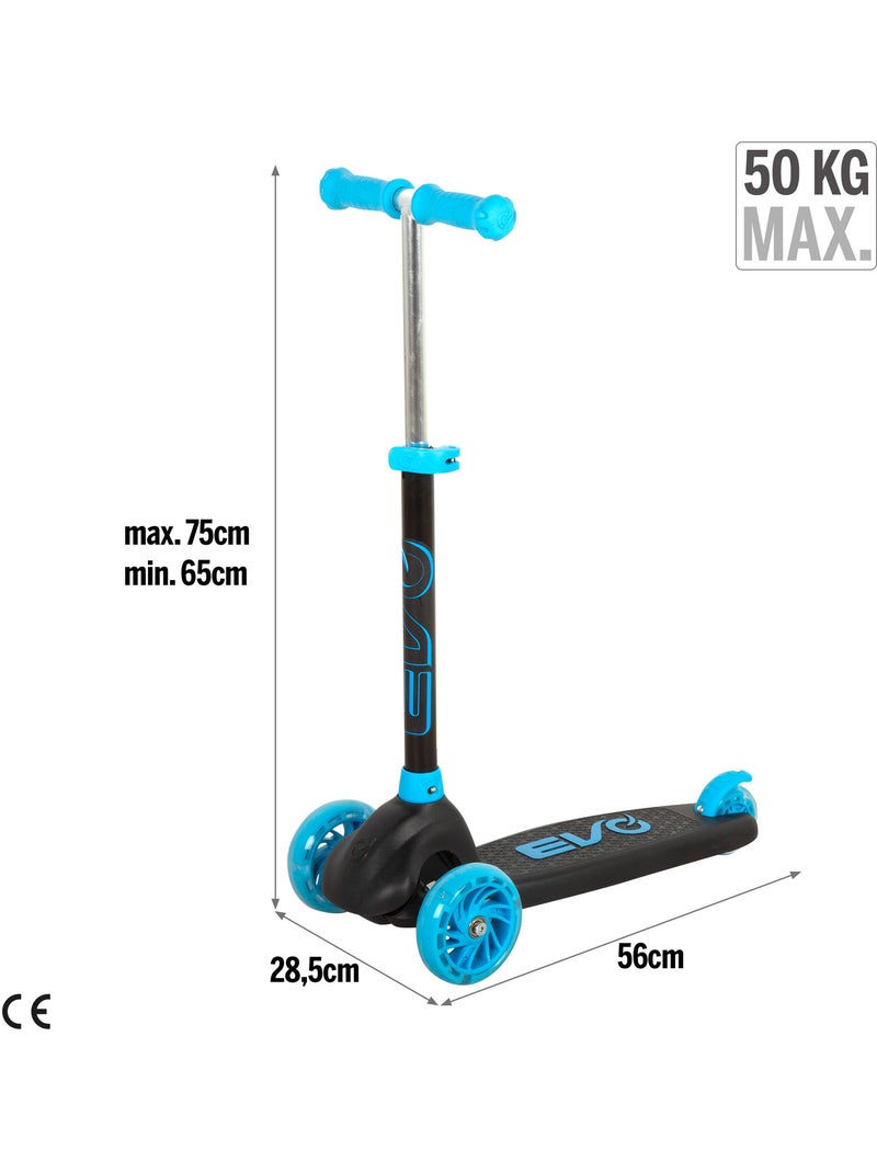 Patinete infantil 3 ruedas con luces evo Azul - Kiabi