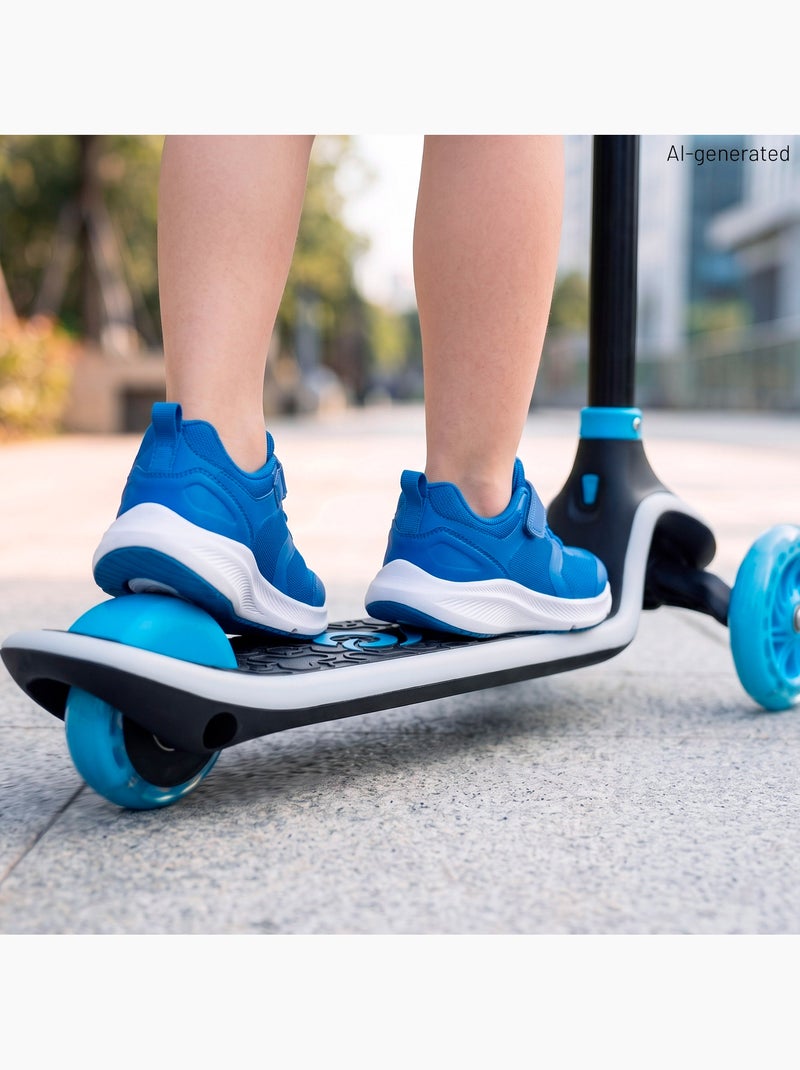 Patinete infantil con 3 ruedas con luces + 3 años evo Azul - Kiabi