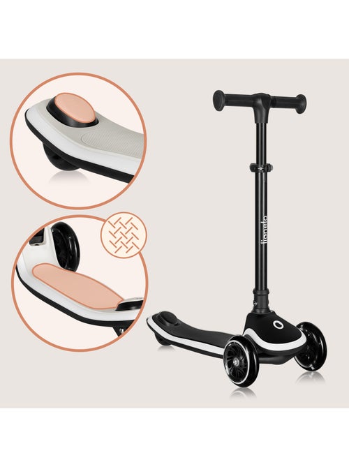 Patinete infantil con casco LIONELO Mey - 3 ruedas con luces - Plegable - Altura ajustable - Kiabi