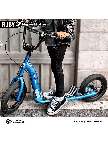 Patinete infantil hypermotion ruby 12.2 con ruedas inflables y frenos desde 5 años