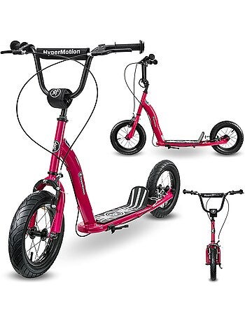 Patinete infantil hypermotion ruby 12.2 con ruedas inflables y frenos desde 5 años
