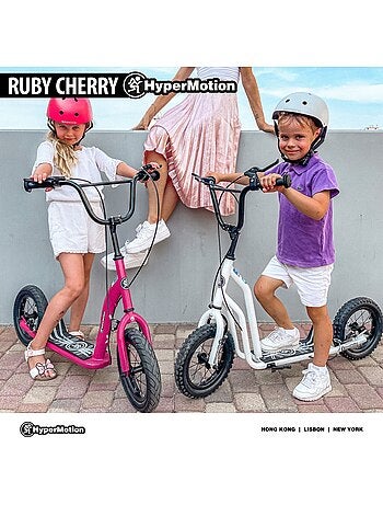 Patinete infantil hypermotion ruby 12.2 con ruedas inflables y frenos desde 5 años