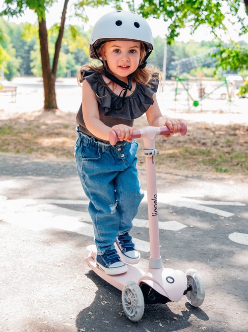 Patinete infantil LIONELO Jessy - Ruedas iluminadas - 3 ruedas - Altura ajustable - Kiabi