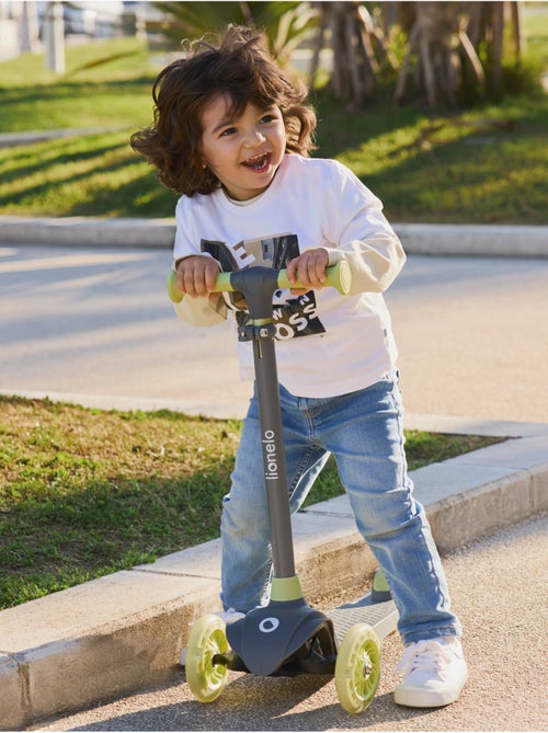 Patinete infantil LIONELO Jessy - Ruedas iluminadas - 3 ruedas - Altura ajustable - Kiabi