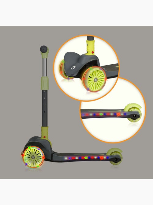 Patinete infantil LIONELO Timmy - 3 ruedas - Rodamientos LED - Altura ajustable - Kiabi