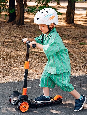 Patinete infantil LIONELO Timmy - 3 ruedas - Rodamientos LED - Altura ajustable
