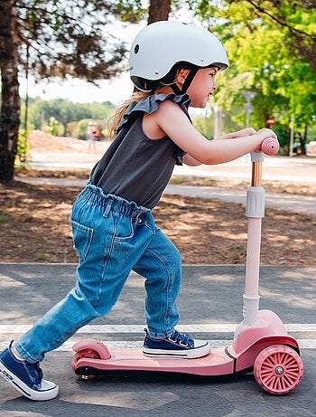 Patinete infantil LIONELO Timmy - 3 ruedas - Rodamientos LED - Altura ajustable