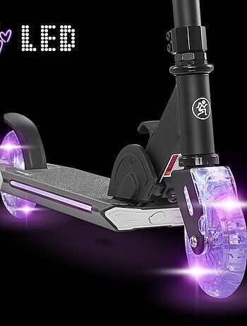 Patinete led plegable ligero ruedas 125mm 50kg hypermotion
