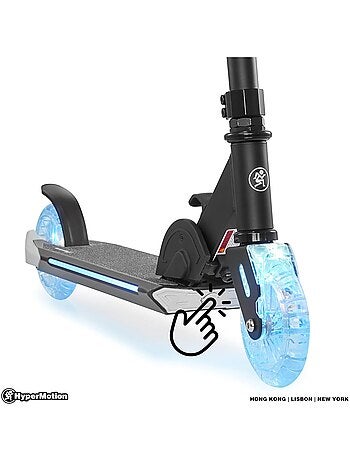 Patinete led plegable ligero ruedas 125mm 50kg hypermotion