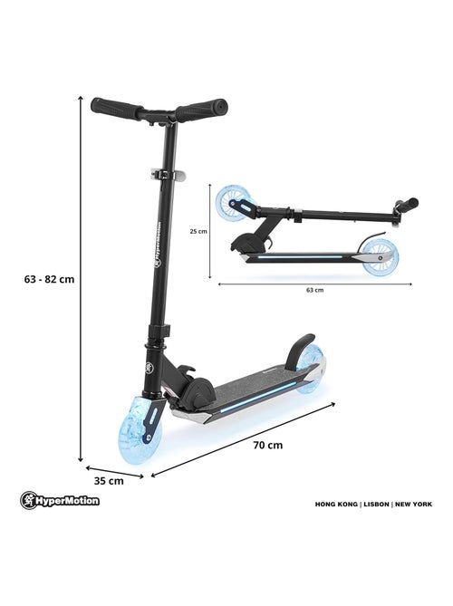 Patinete LED plegable ligero ruedas 125mm 50kg HyperMotion - Kiabi