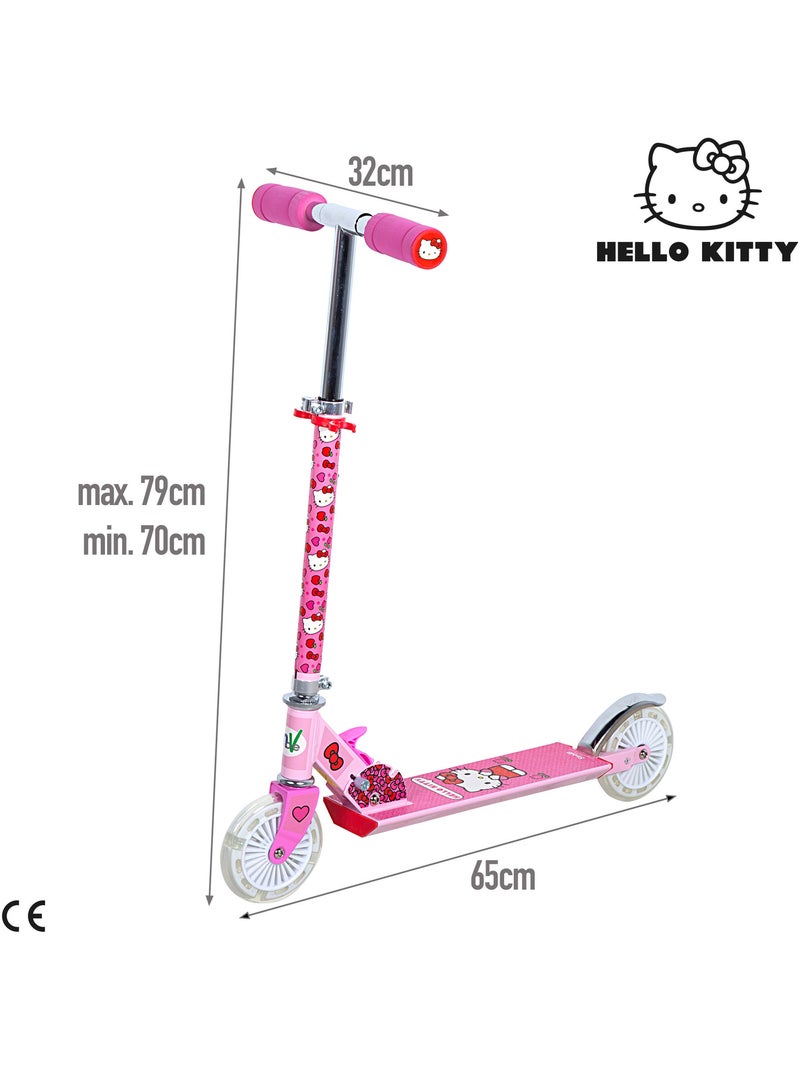 Patinete plegable 2 ruedas con luces hello kitty N/D - Kiabi
