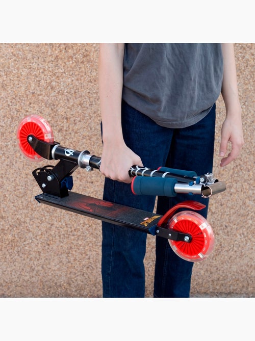 Patinete plegable 2 ruedas con luces spiderman - Kiabi