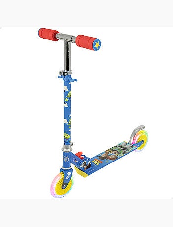 Patinete plegable 2 ruedas con luces toy story