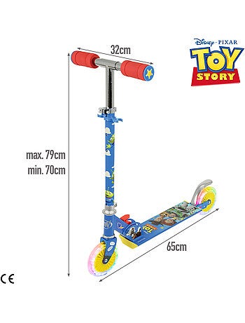 Patinete plegable 2 ruedas con luces toy story