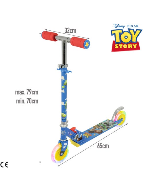 Patinete plegable 2 ruedas con luces toy story - Kiabi