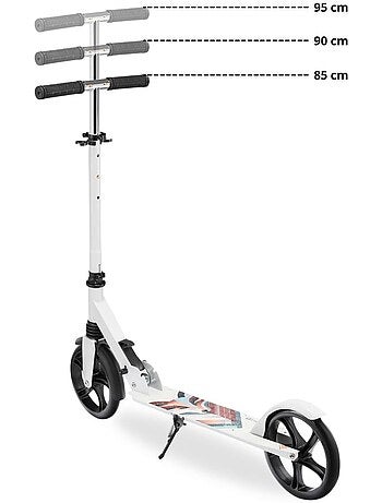 Patinete plegable HyperMotion City Swift Winter Fox con suspensión y ruedas 200 mm