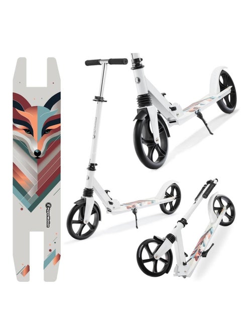 Patinete plegable HyperMotion City Swift Winter Fox con suspensión y ruedas 200 mm - Kiabi